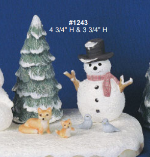 CM1386 -1243 Alberta's Snowman and Small Tree Mold