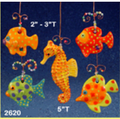 CM0415 - 2620 Clay Magic Four Small Fish and A Seahorse