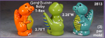 CM0426 - 2813 Clay Magic Gangbuster Baby T-Rex