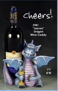 CM0430 - 2981 Clay Magic Jeeves Dragon Wine Holder