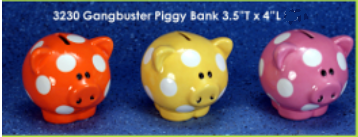 CM0433 - 3230 Clay Magic Gangbuster Piggy Bank