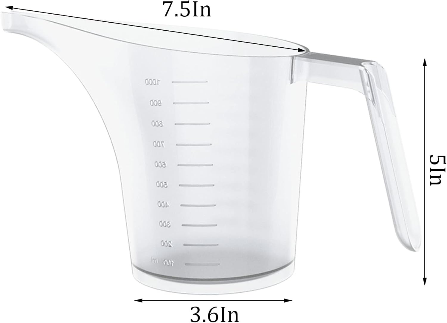 CMS0045 - Measuring Funnel Pitcher, 1000ml Easy Pour