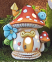 CM0437 - 3526 Clay Magic Ladybug Mushroom Lodge