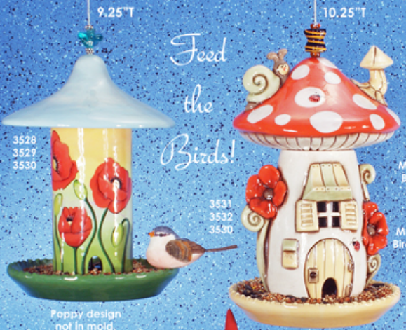 CM0438 - 3530 Clay Magic Plain Bird Feeder Dish (Both Feeders)