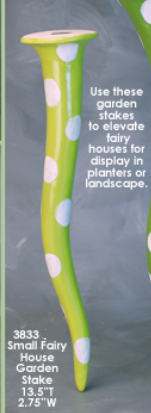 CM0446 - 3833 Clay Magic Small Fairy House Garden Stake