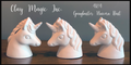 CM0463 - 4184 Clay Magic Gangbuster Unicorn Bust