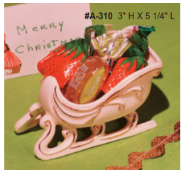 CM0789 - Alberta's  Vintage Santa Sleigh Mold
