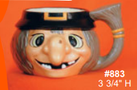 #883 Alberta Halloween Witch Mug plaster casting mold, new condition