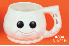 #884 Alberta Halloween Ghost Mug plaster casting mold, new condition