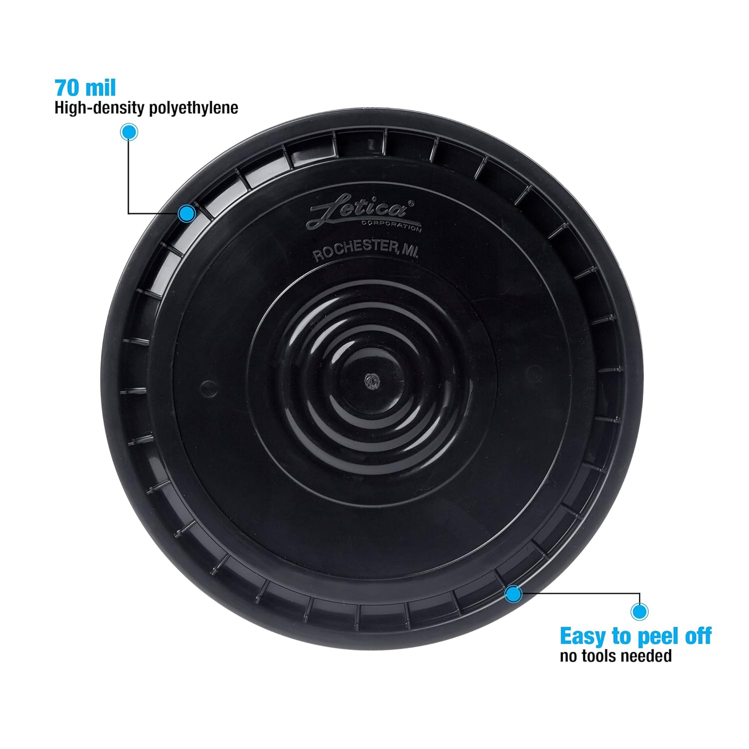 CMS0005 - Reusable Easy Peel Lid for 3.5, 5, 6, 7 Gal Buckets