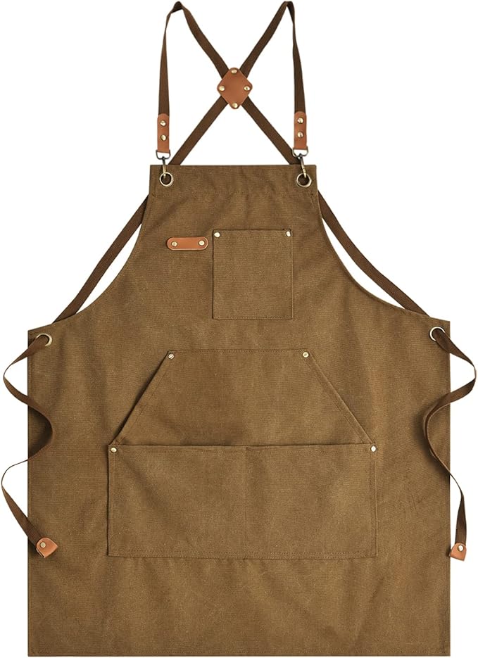 CMS0018 - Cotton Canvas Cross Back Apron