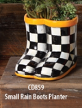 CM0472B - CD859 Clay Magic - SM Rain Boots Planter -Low Fire Bisque