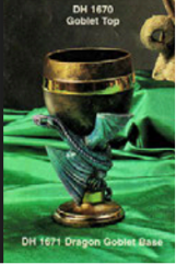 CM0578 - DH1671 Doc Holliday Goblet Base, Dragon for DH1670