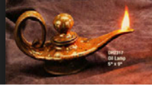 CM0571 - DH2317 Doc Holliday Oil Lamp 5"x 9"