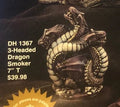 CM0606 - 1367 Doc Holliday 3 Headed Smoker Dragon