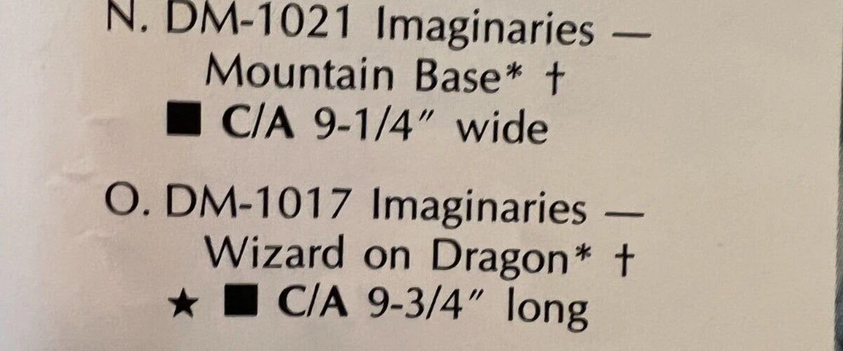 CM0746 - DM 1017 Duncan Imaginaries Wizard and Dragon
