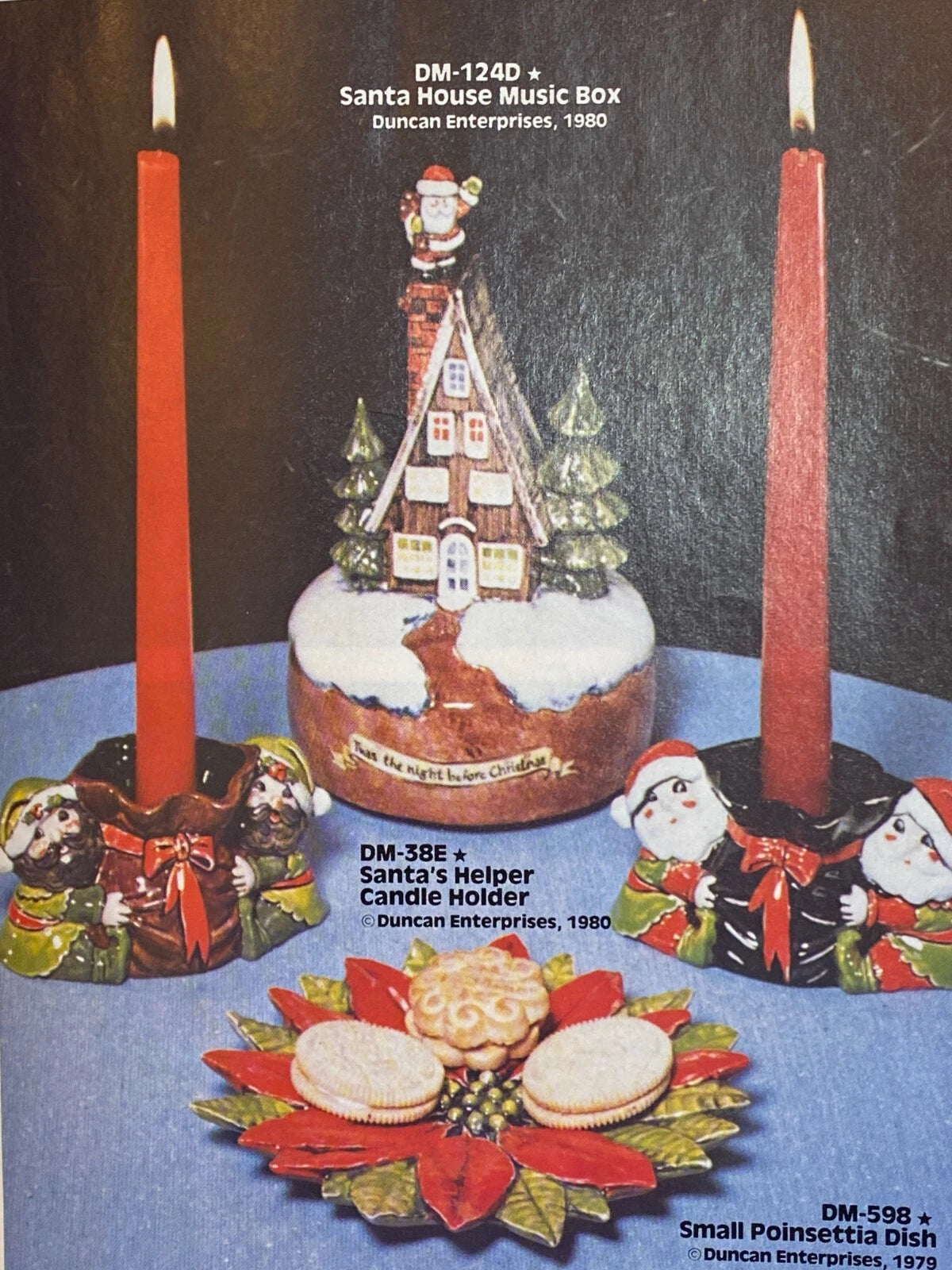 CM0169 - DM 38E Duncan Santa's Helpers Candle Holder