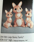 CM0281 - DM 106A Duncan Large Bunny Family