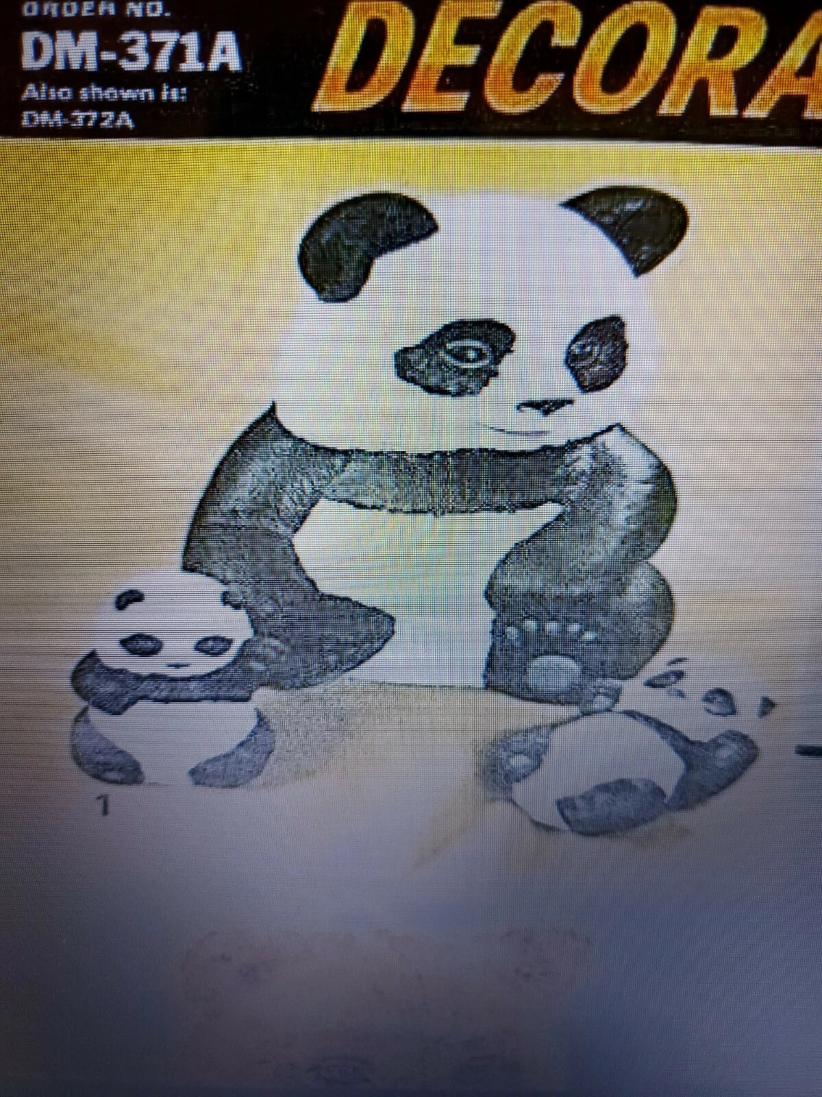 CM0714 - DM 372A Duncan Two Small Pandas