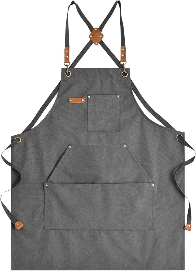 CMS0018 - Cotton Canvas Cross Back Apron