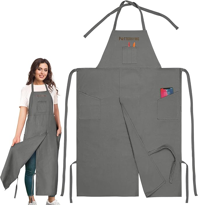 CMS0015 - Potterhyme Full Coverage Pottery Apron Split Leg
