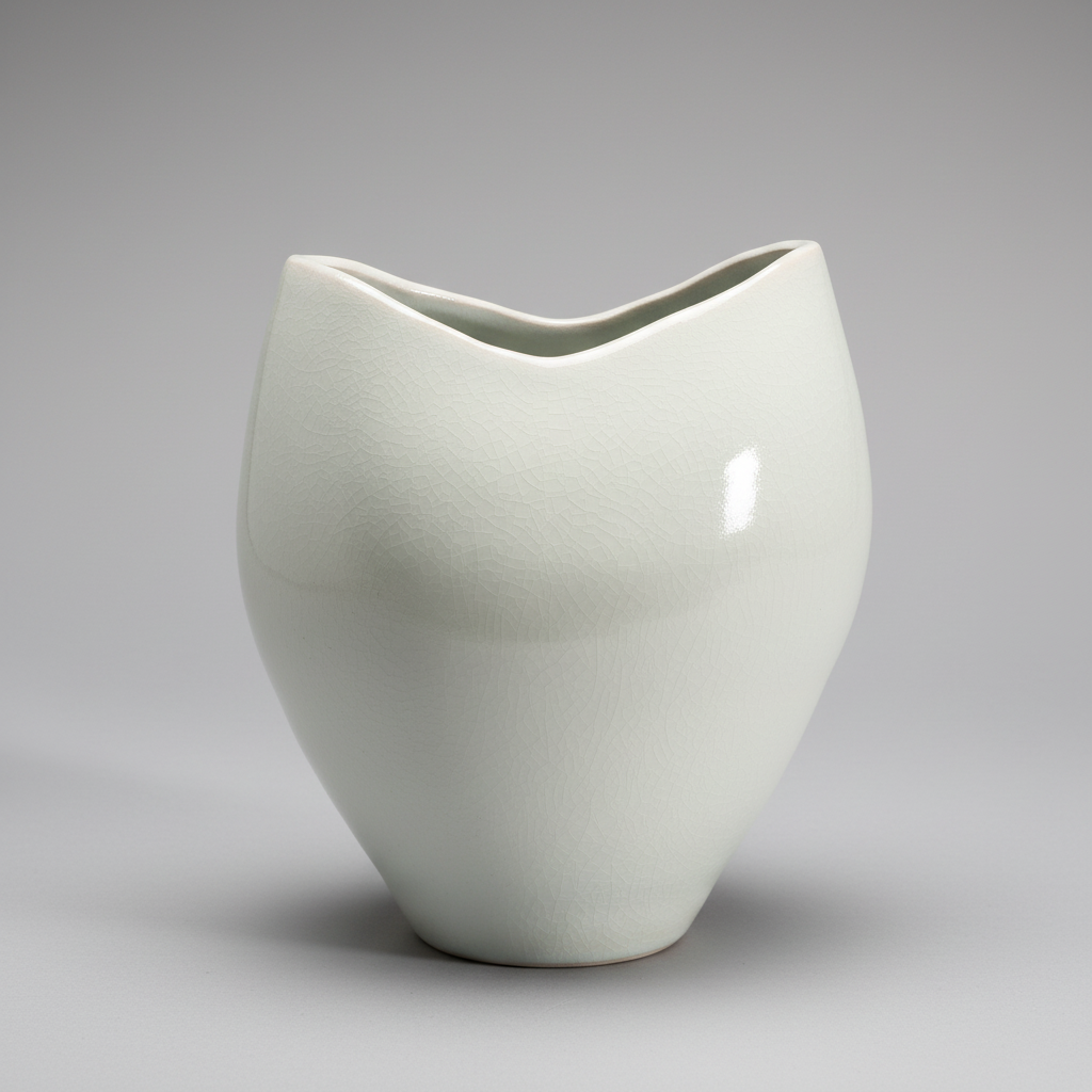 CMA0064 - Large Light Teal Vase by Donna