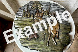 CM0128 - 5205 Macky Deer Wildlife Plaque