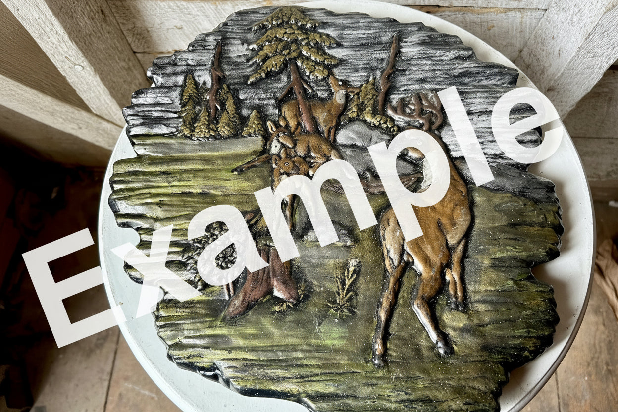 CM0128 - 5205 Macky Deer Wildlife Plaque