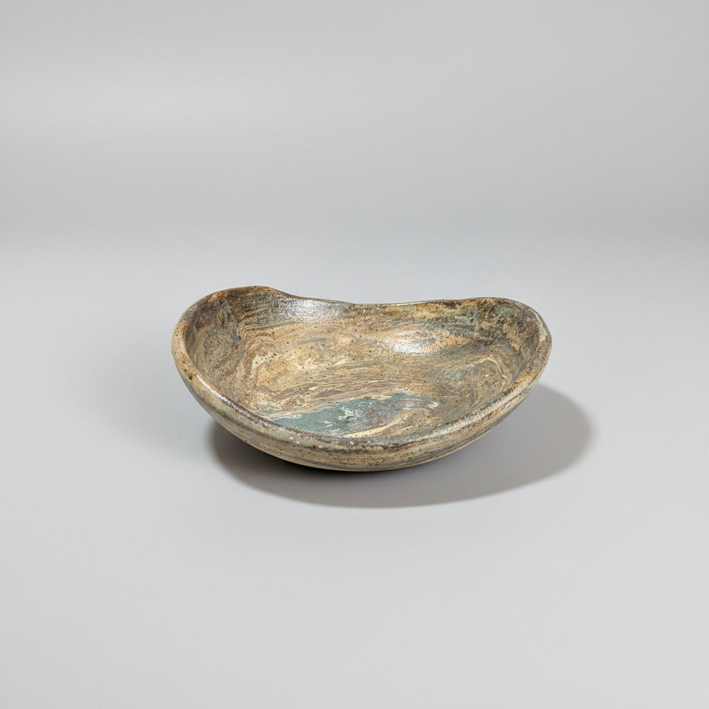 CMA0060 - Marbled Clay Candle Holder/ Valet Tray by Lynae