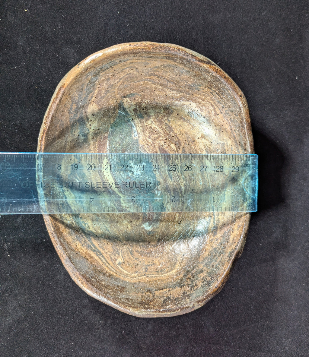 CMA0060 - Marbled Clay Candle Holder/ Valet Tray by Lynae