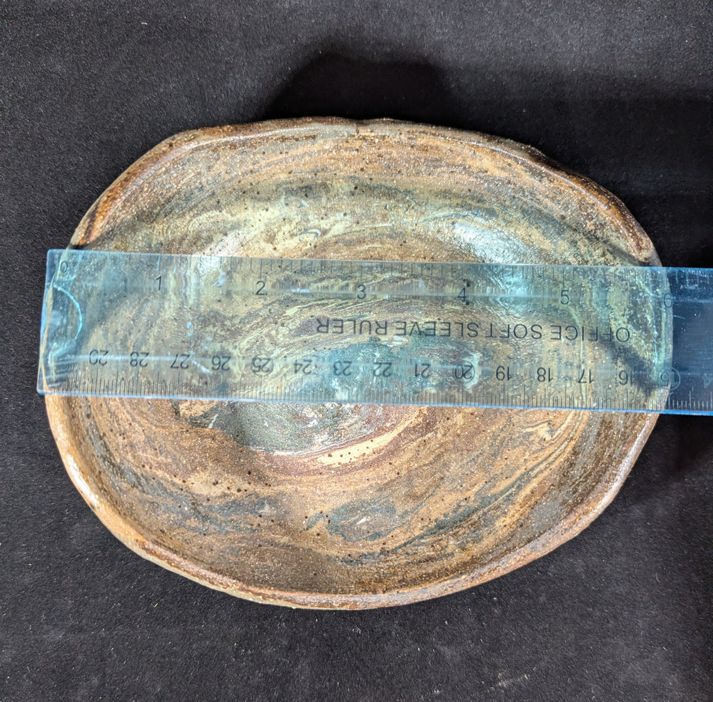 CMA0060 - Marbled Clay Candle Holder/ Valet Tray by Lynae