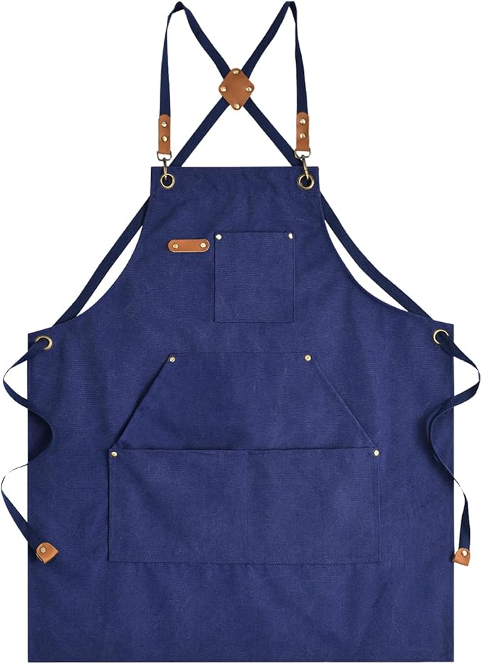 CMS0018 - Cotton Canvas Cross Back Apron