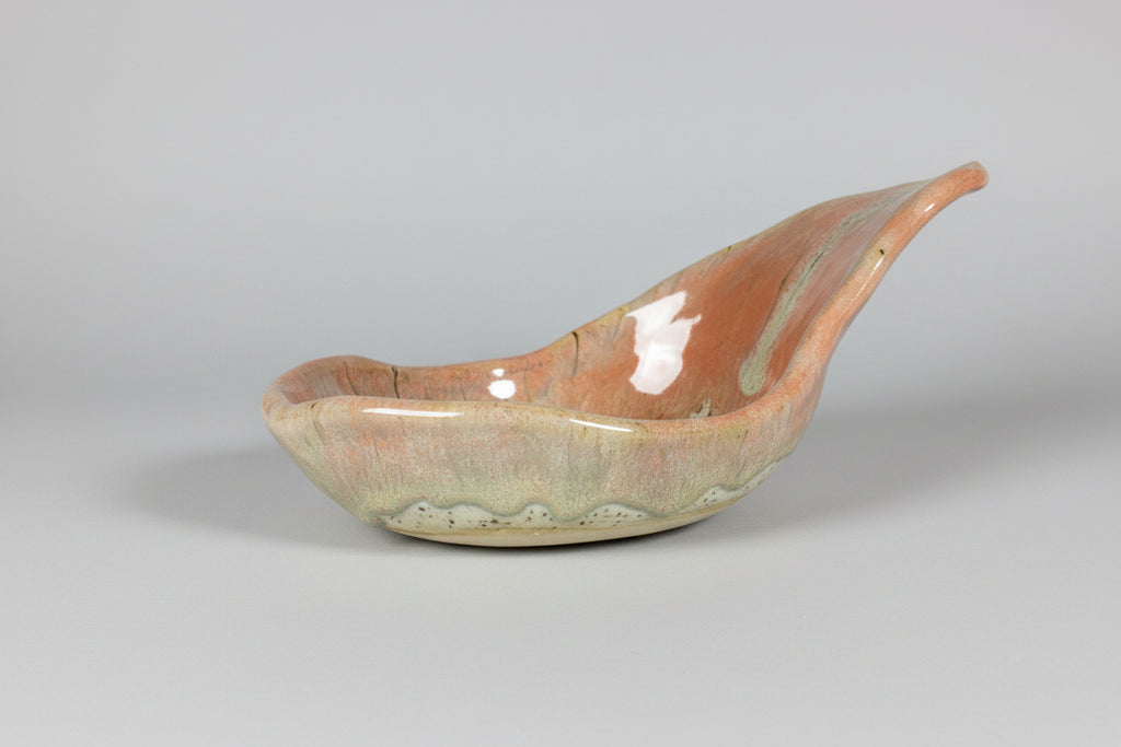 CMA0061 - Papaya Speck Candle Holder/ Valet Tray by Lynae