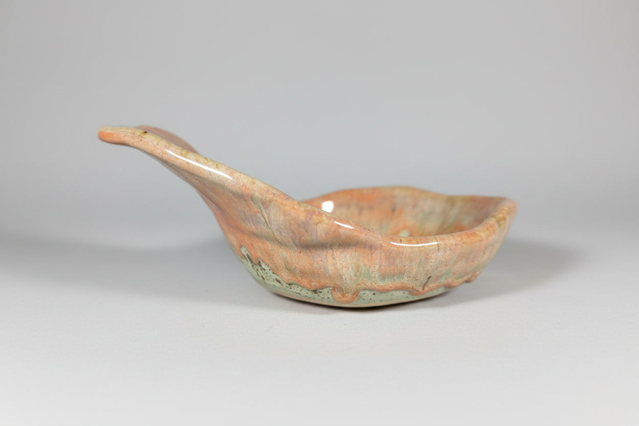 CMA0061 - Papaya Speck Candle Holder/ Valet Tray by Lynae