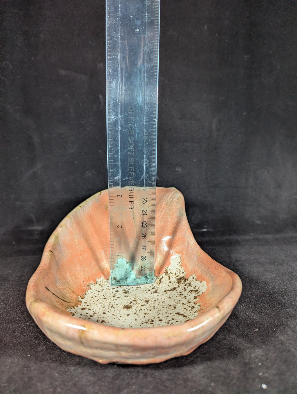 CMA0061 - Papaya Speck Candle Holder/ Valet Tray by Lynae