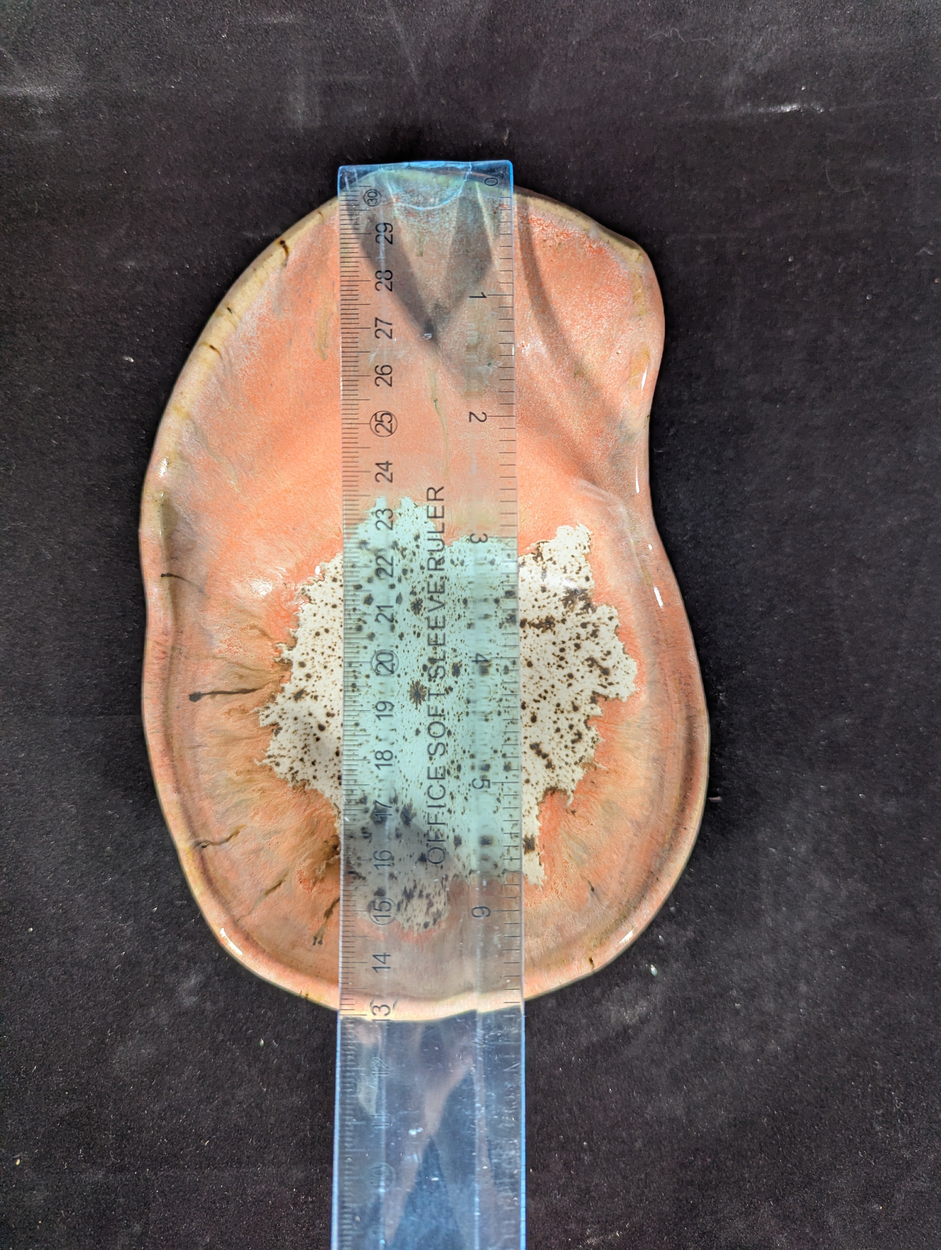 CMA0061 - Papaya Speck Candle Holder/ Valet Tray by Lynae