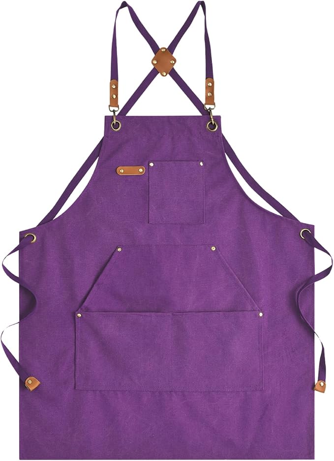 CMS0018 - Cotton Canvas Cross Back Apron