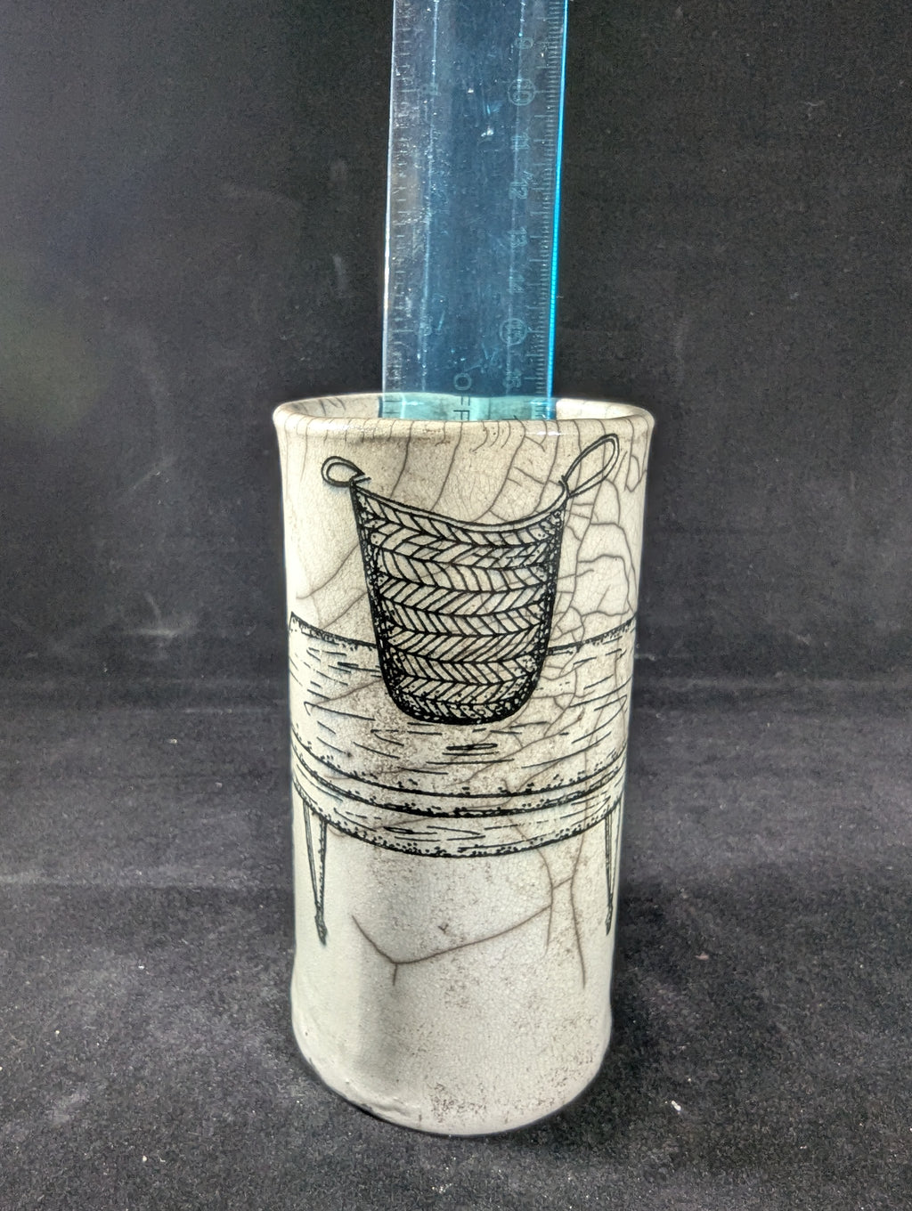 CMA0062 - Raku Vase by Lynae