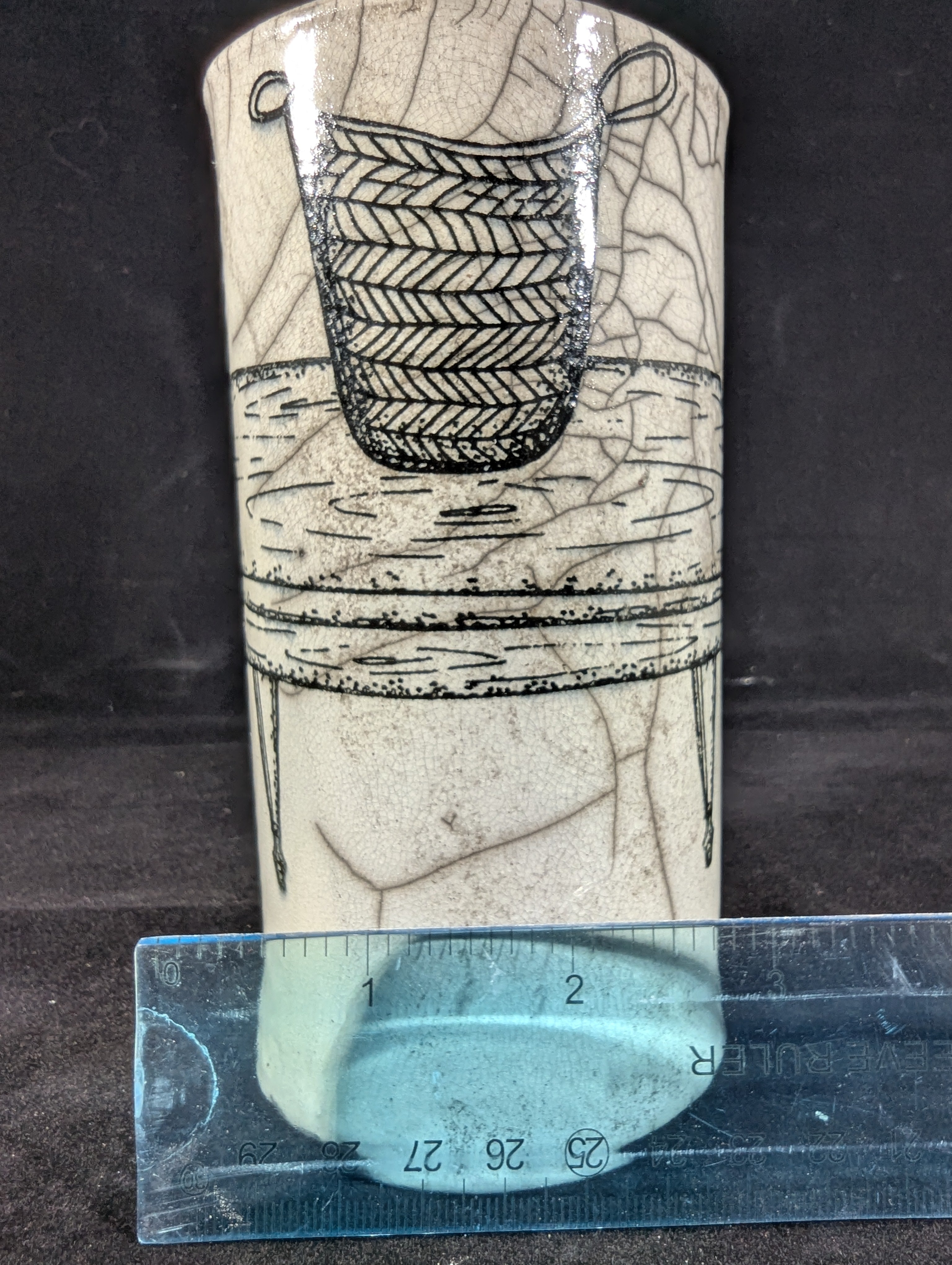 CMA0062 - Raku Vase by Lynae