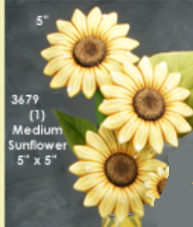 CM1239 - 3679 Clay Magic Medium Sunflower Mold
