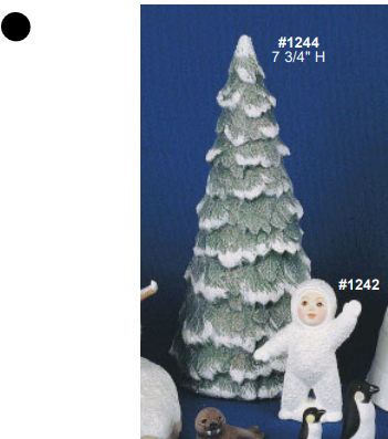 1244 Alberta's Medium Christmas Tree plaster casting mold, new condition