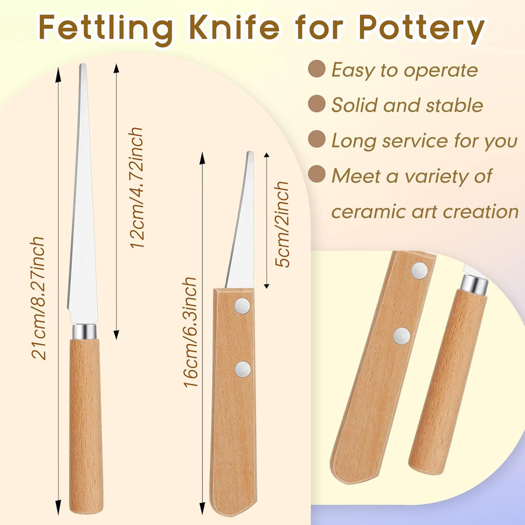 CMS056 - 3 Pieces Pottery Tools Cutting and Clay Trimming