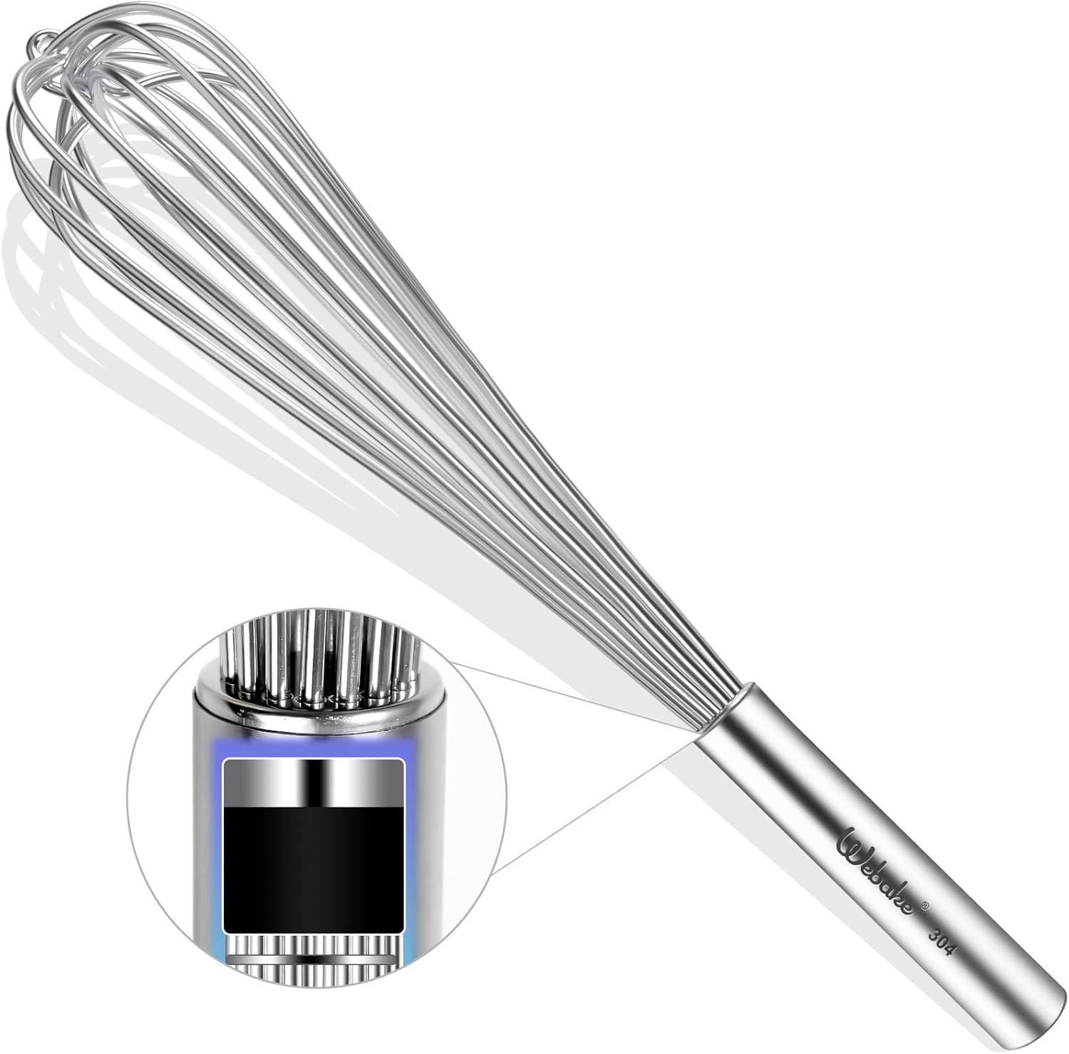 CMS0040 - Heavy Duty 17in Large Whisk, 304 Stainless Steel Whisk