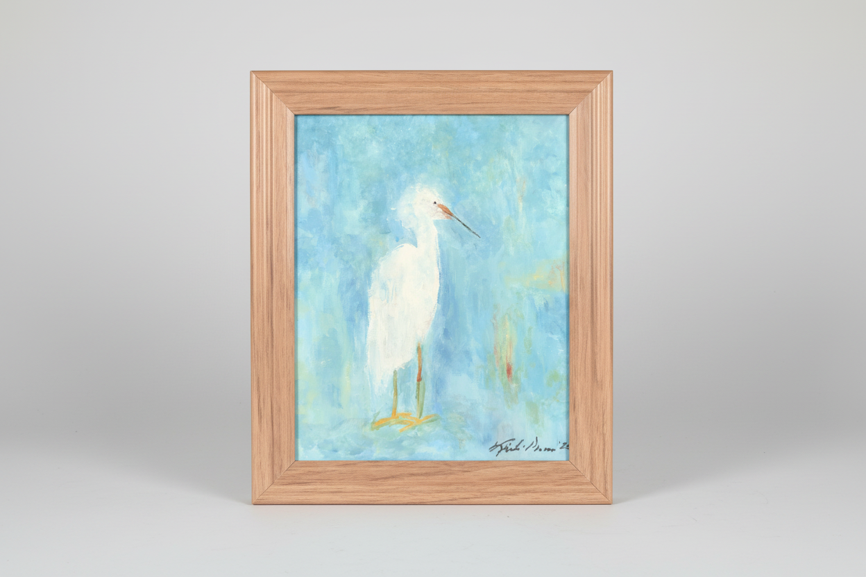 CMA0072 - White Heron by Kristi