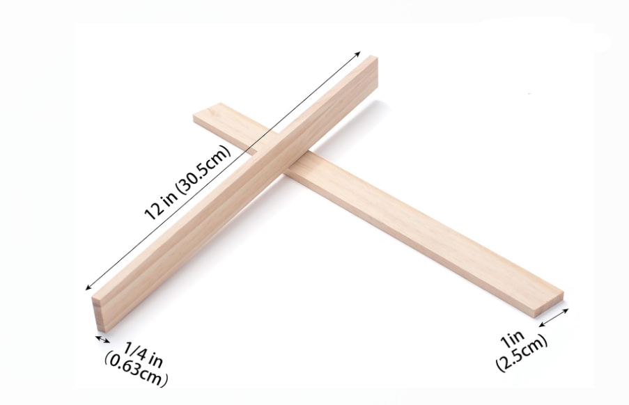 CMS007 -Wood Strips Slats Wooden Dowels for Slip Casting 1/4" × 1" × 12"