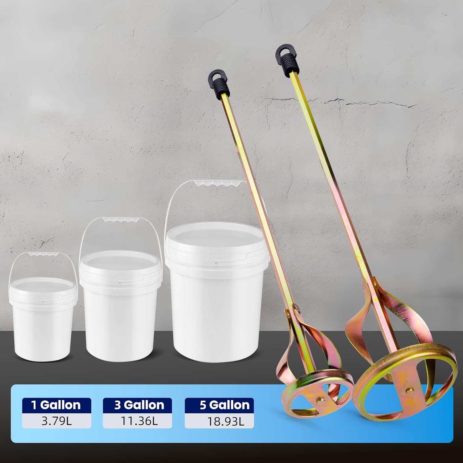 CMS0038 - Zinc Plated Steel, Rustproof and Easy to Clean, Fits Standard Drill, 1-5 Gal