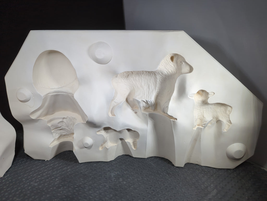 CM1273 - DM 542B Duncan Sweet Pretenders Nativity Scene Shepherd & Lamb Mold 6 of 6