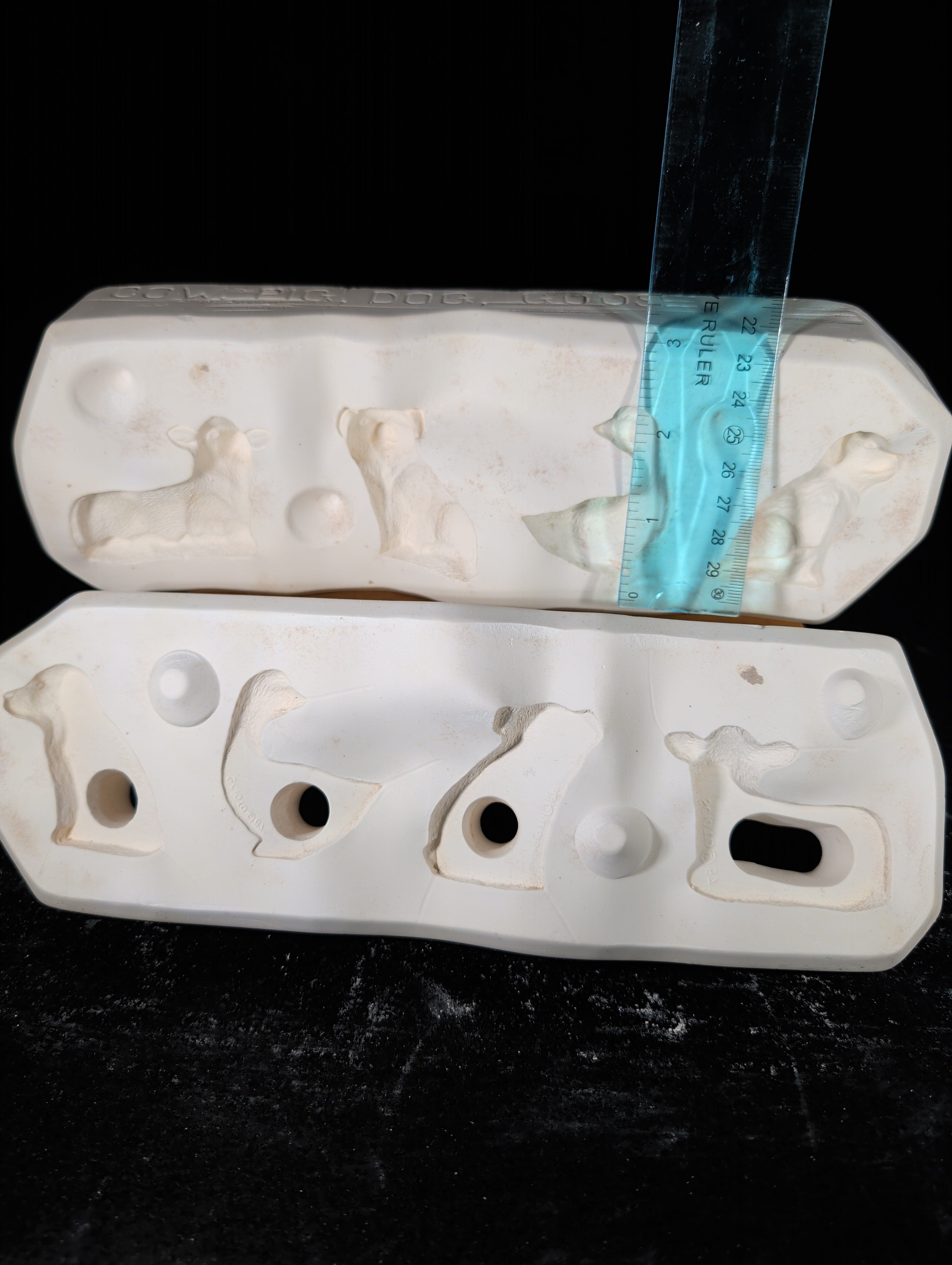 CM0006 - S-1306 SCIOTO Cow, Pig, Dog, Goose 2"T