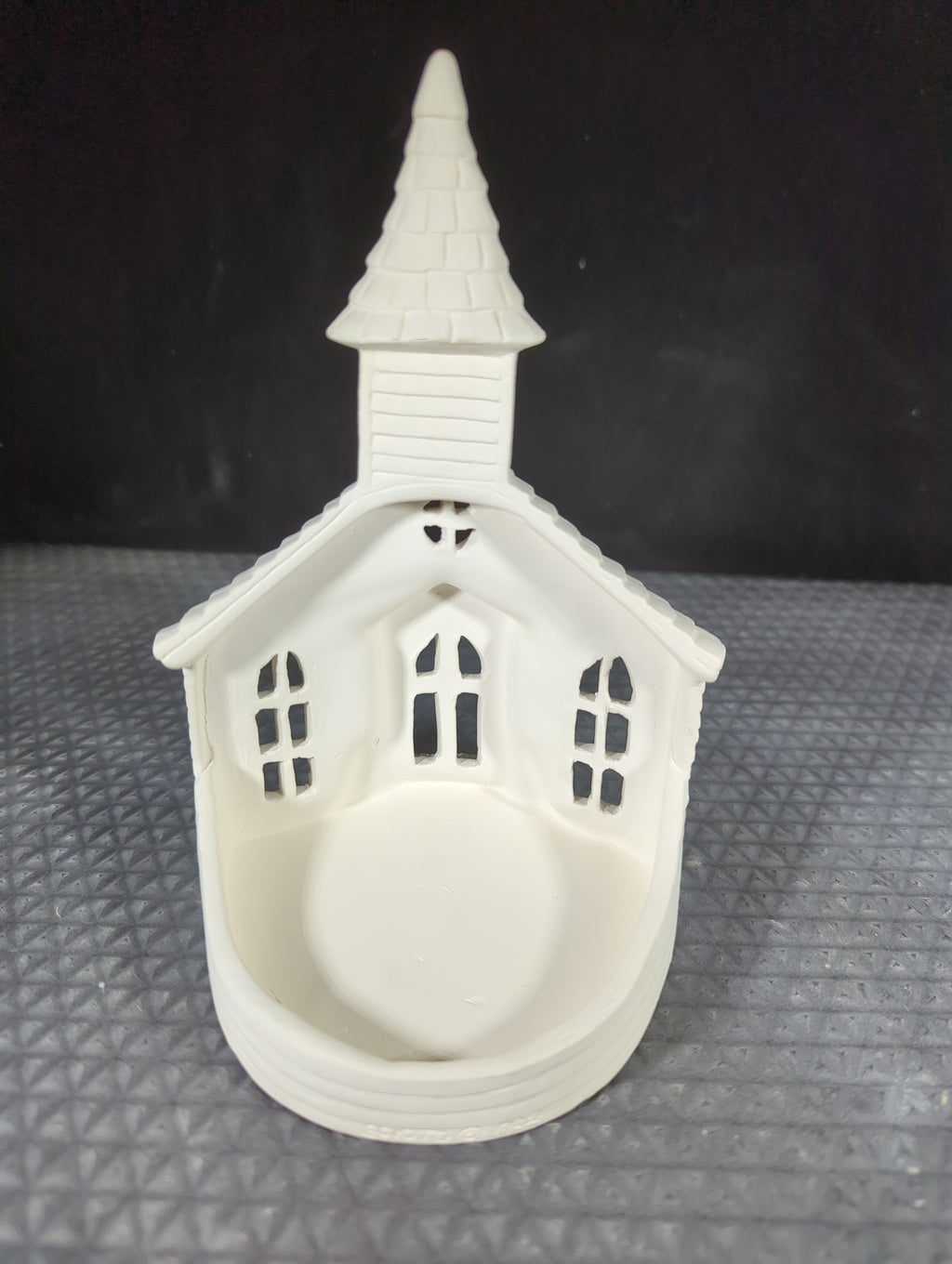 CM1267B1 -S-3563 Scioto 6" Lightable Church Votive Low fire Bisque