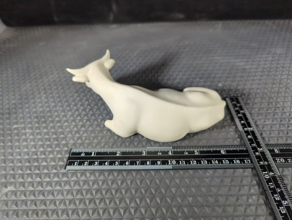 CM1498B - Atlantic Nativity Cow Low Fire Bisque